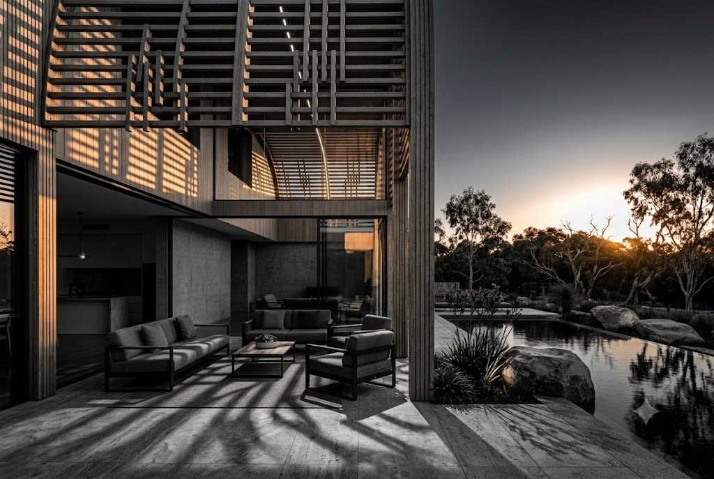 Monochrome pavilion